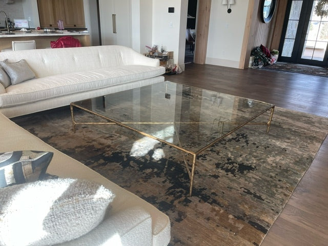 Thalderus Square Glass Coffee Table