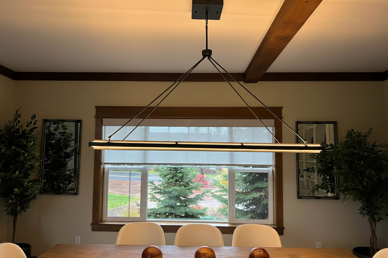 Peral Rectangular Chandelier 48"/62" -kimoylights