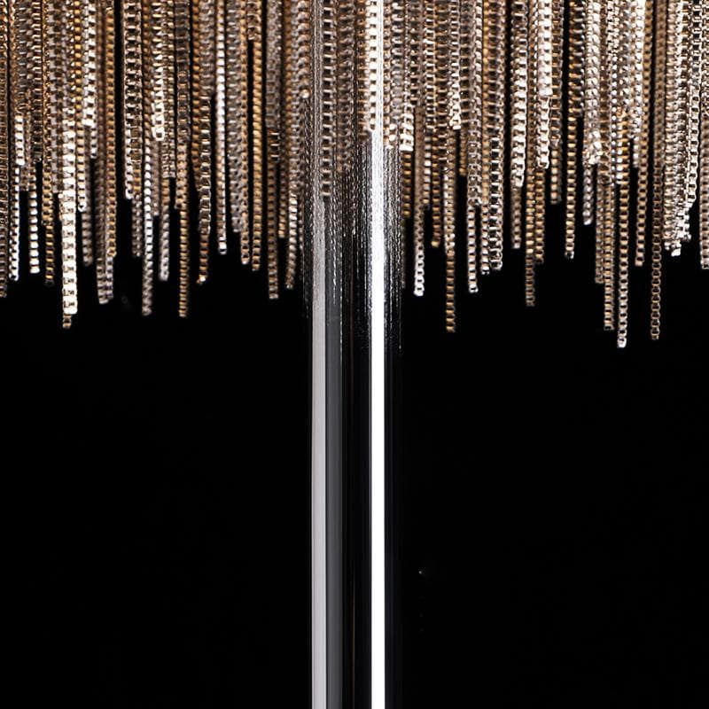 Alisa Luxury Hardware Aluminum Chain Tassel Floor Lamp(SINGLE-LAYER/DOUBLE-DECK) - thebelacan