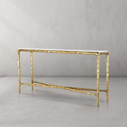 Thalderus Marble Console Table 60"W