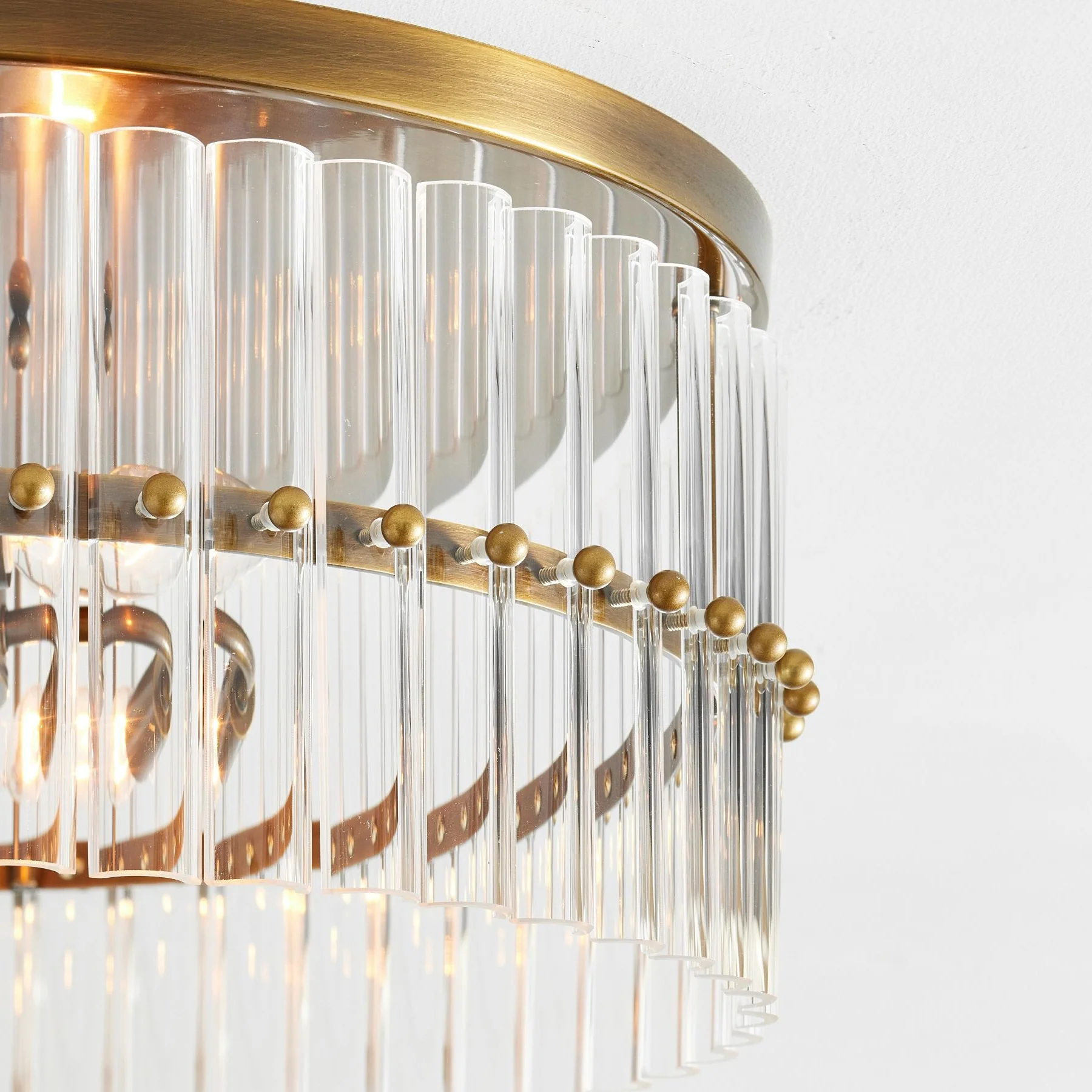 Molly Crystal Round Flush Mount