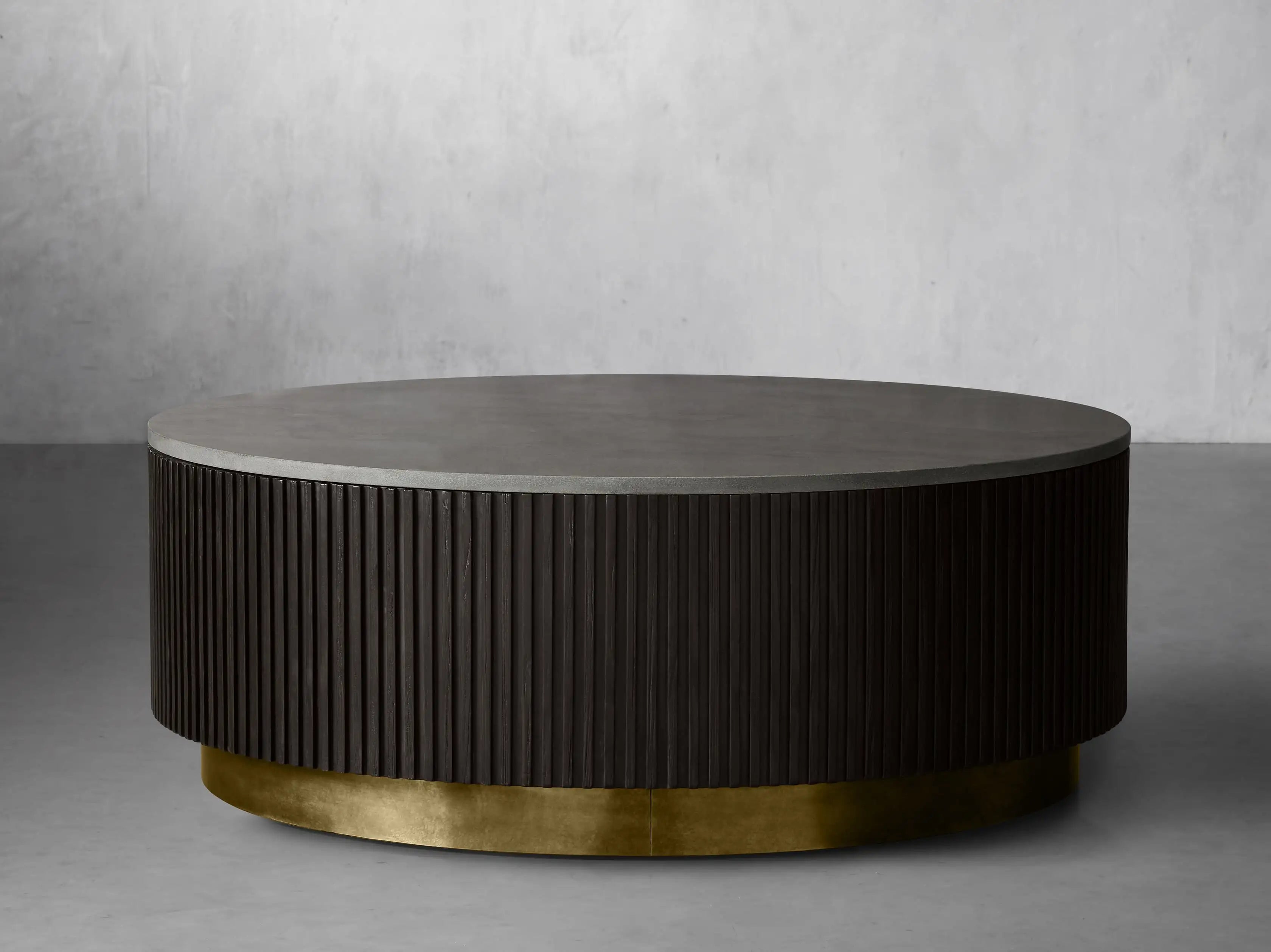 Finnley Marble Round Coffee Table For Living Room