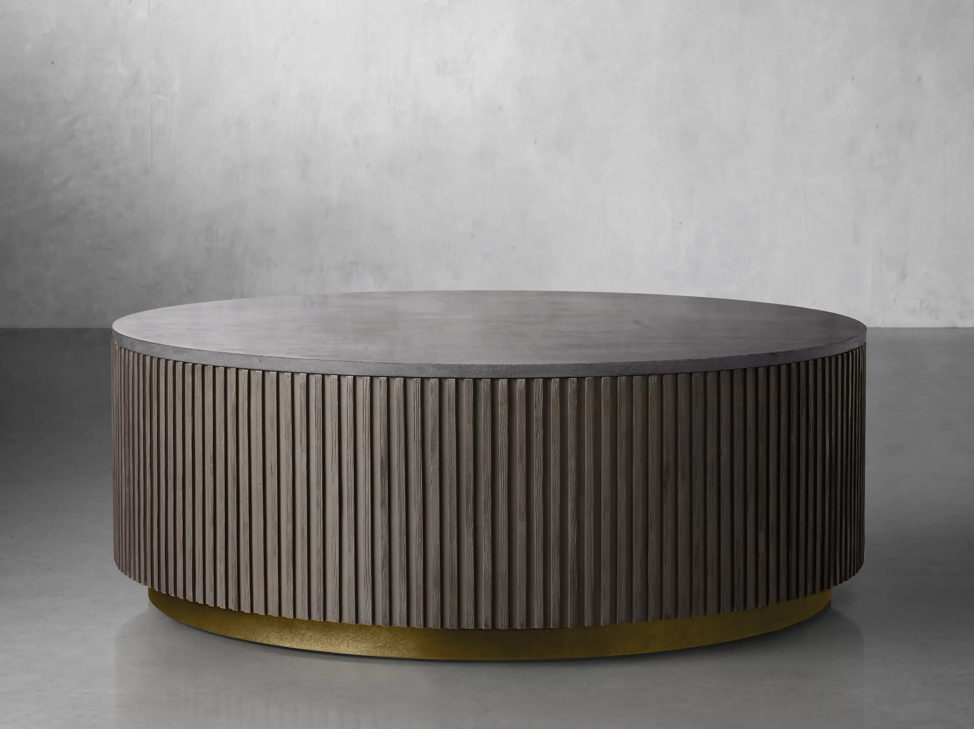 Finnley Marble Round Coffee Table For Living Room
