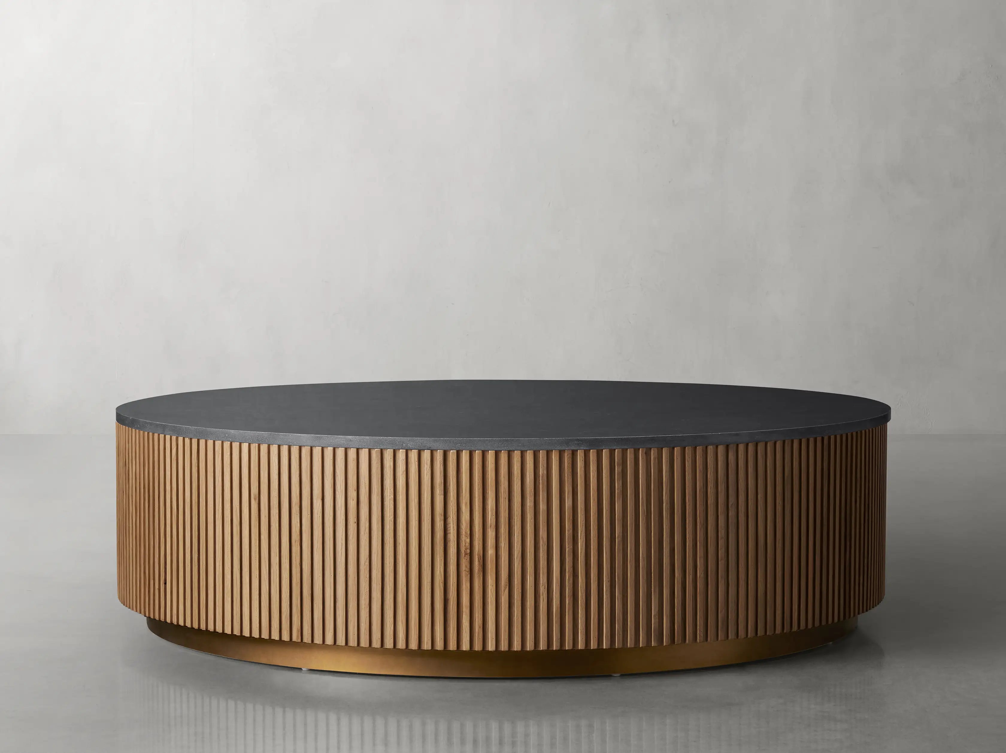 Finnley Marble Round Coffee Table For Living Room