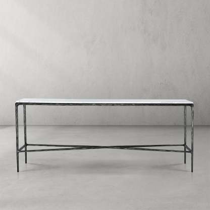 Thalderus Marble Console Table 60"W