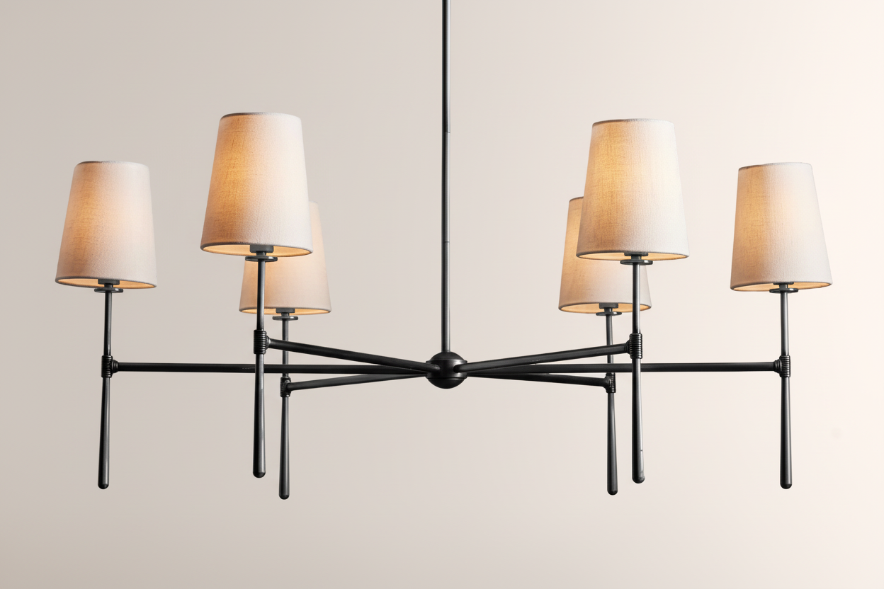 Rhoden Round Chandelier 4/6 Light -kimoylights