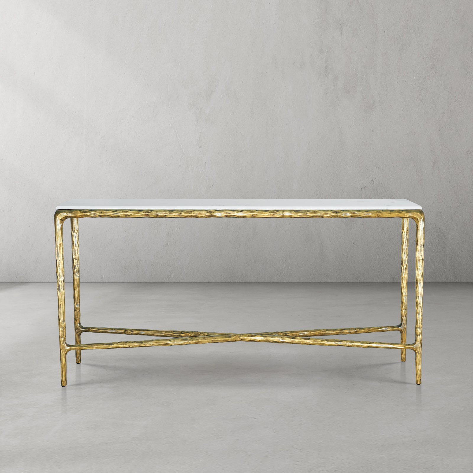Thalderus Marble Console Table 60"W