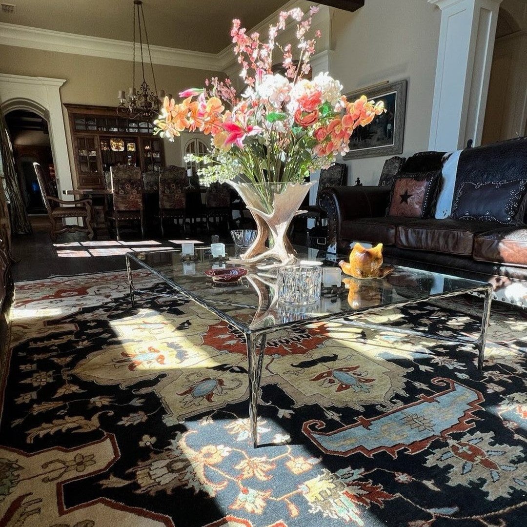 Thalderus Square Glass Coffee Table