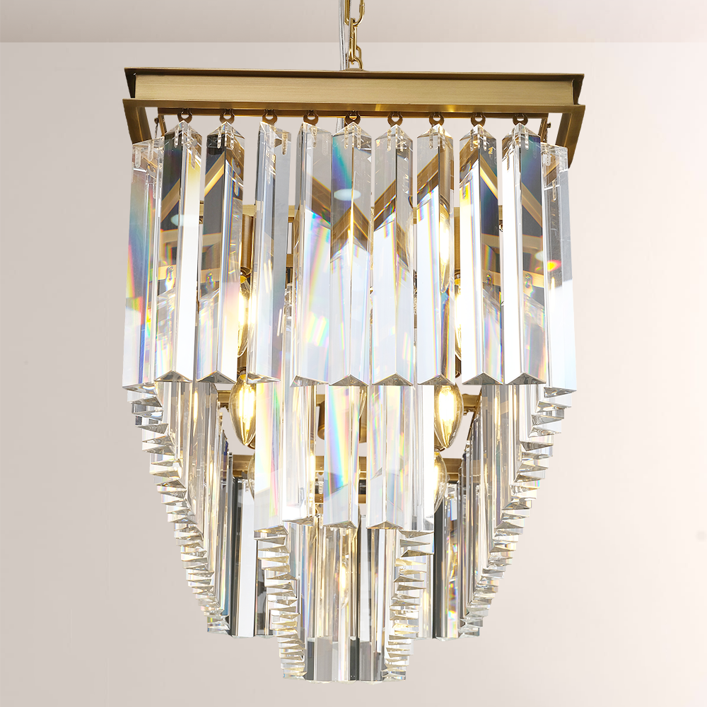 1920s Odem Rectangular Chandelier 40" - thebelacan