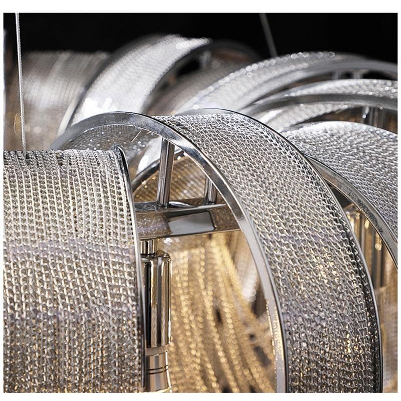 Alisa Luxury Aluminum Chain Tassel Chandelier - thebelacan