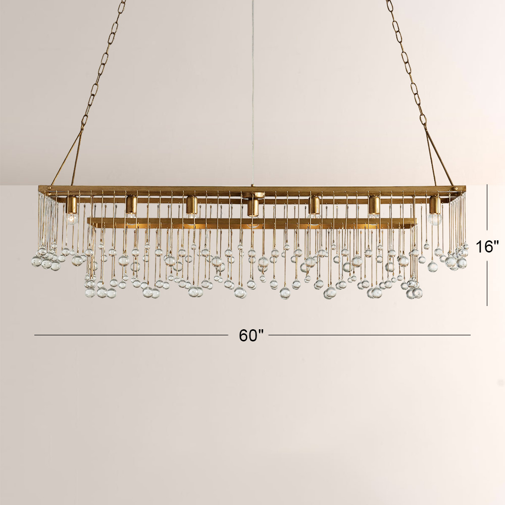 Aubluxe Rectangular Chandelier