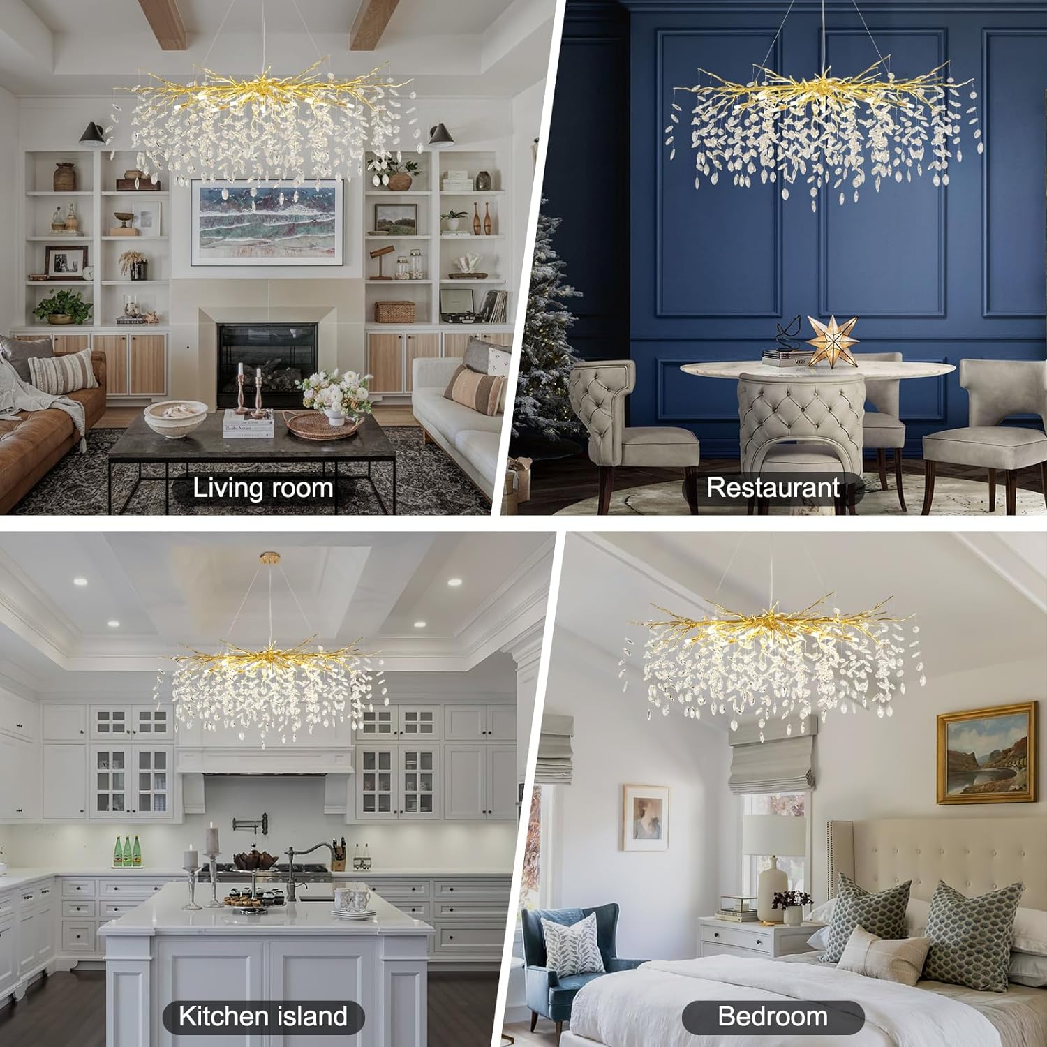 Modern Ice Eyes Tree Branch Chandelier for All rooms 47" - thebelacan