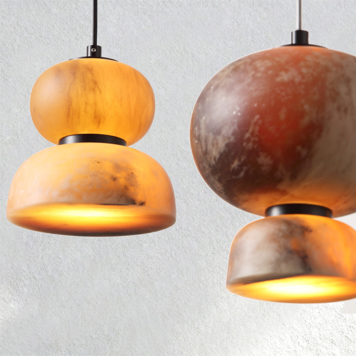 Furnio Eterna Alabaster Pendant – Large Circle