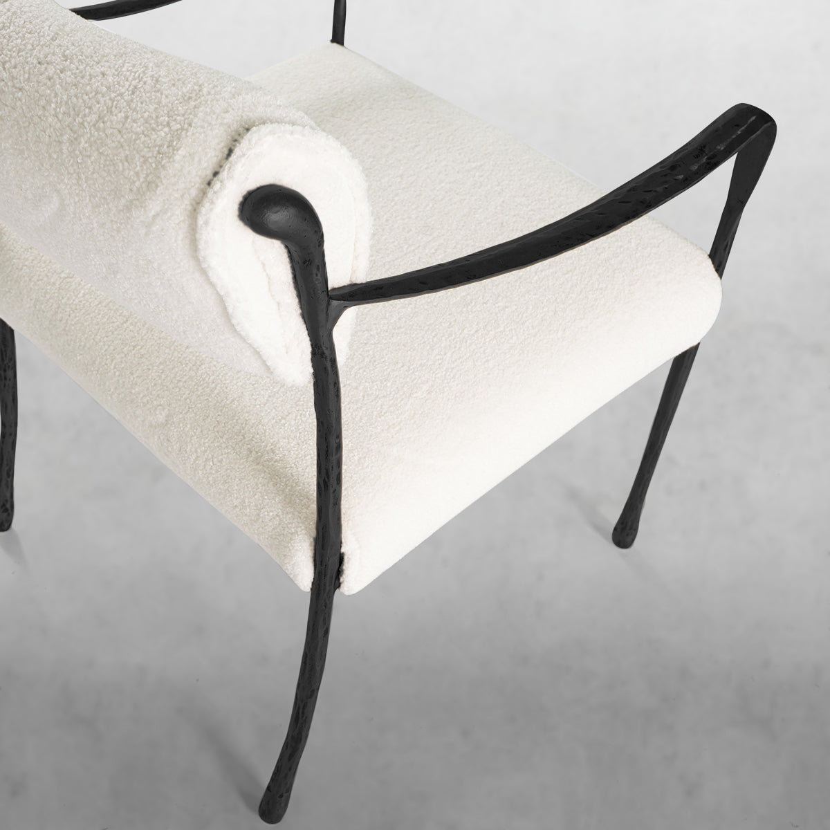 Thalderus Retro Copper Iron Frame Dining Chair