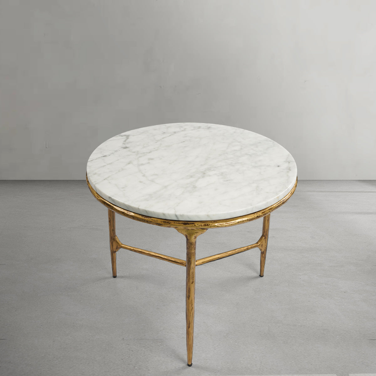 Thalderus Marble Round Side Table