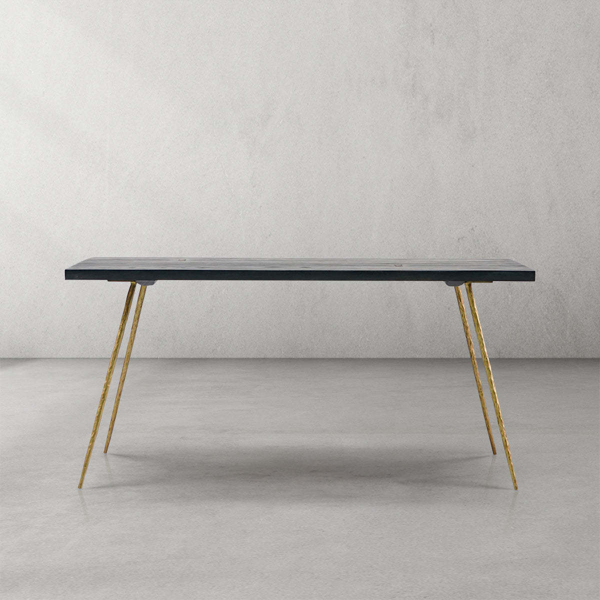 Thalderus Vintage Style Metal Frame Dining Table