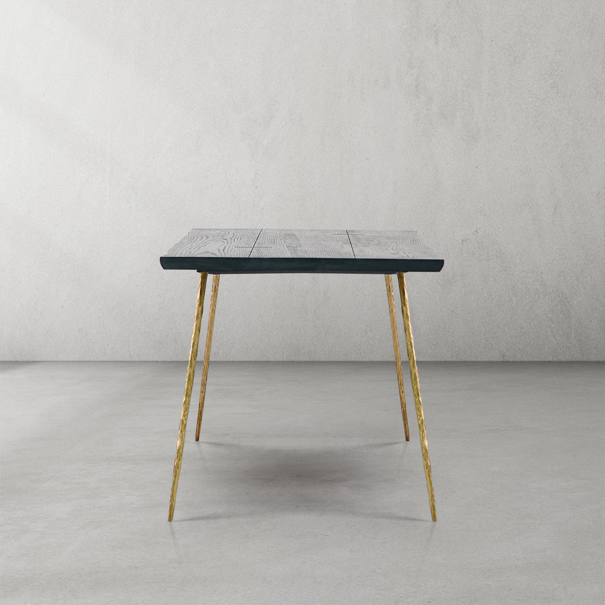 Thalderus Vintage Style Metal Frame Dining Table