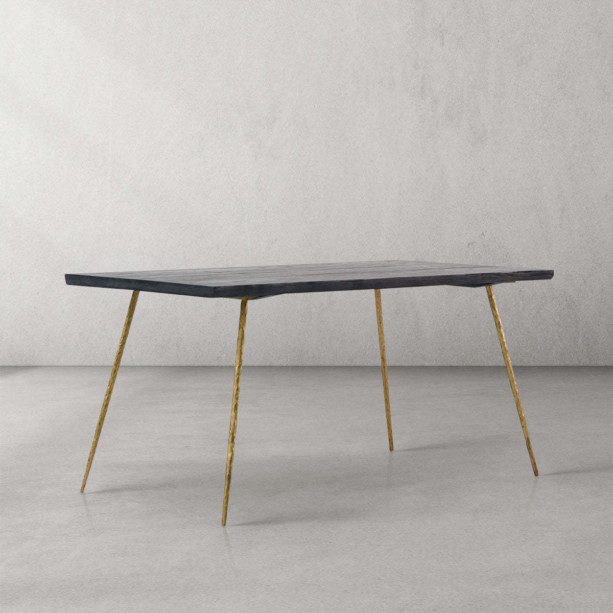 Thalderus Vintage Style Metal Frame Dining Table