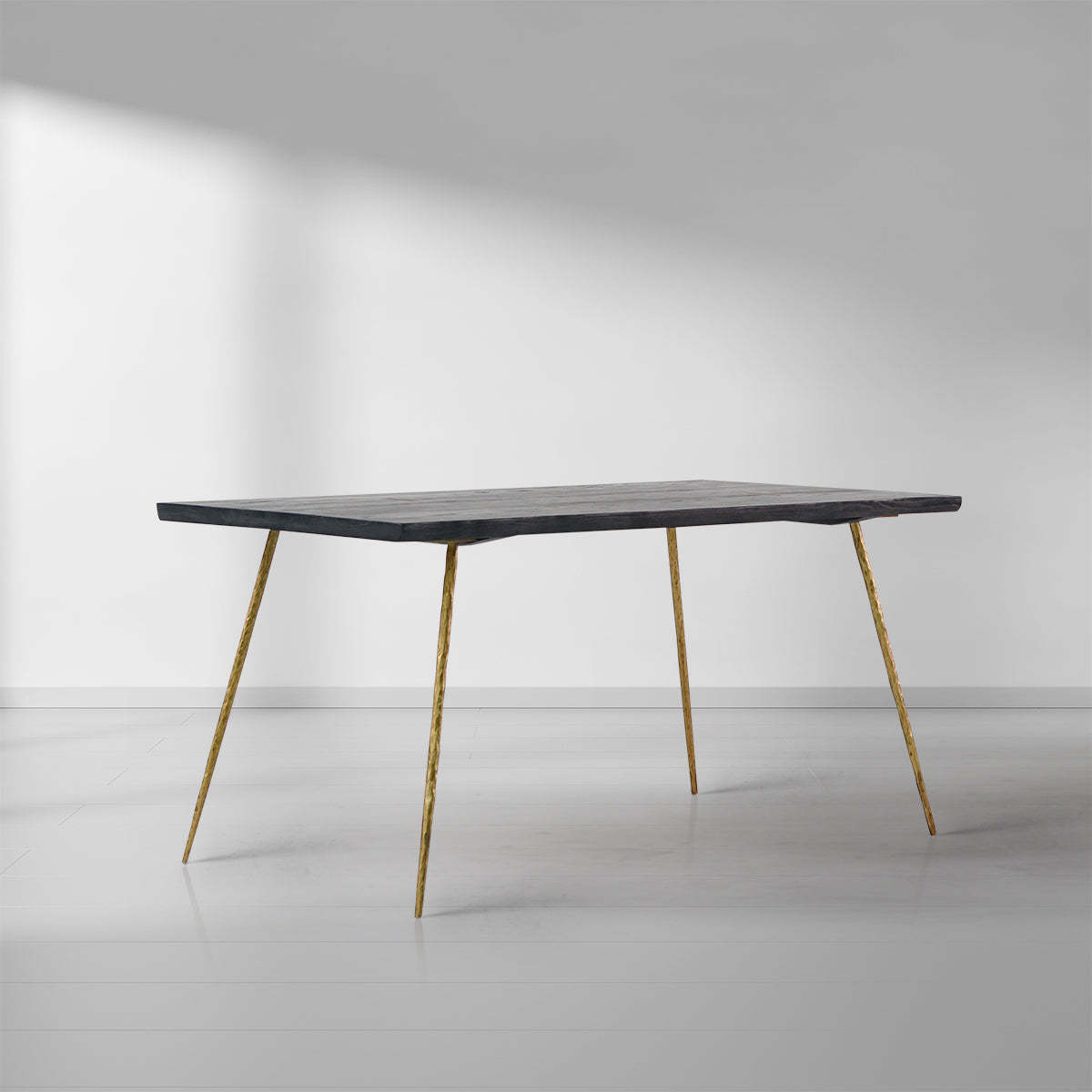 Thalderus Vintage Style Metal Frame Dining Table