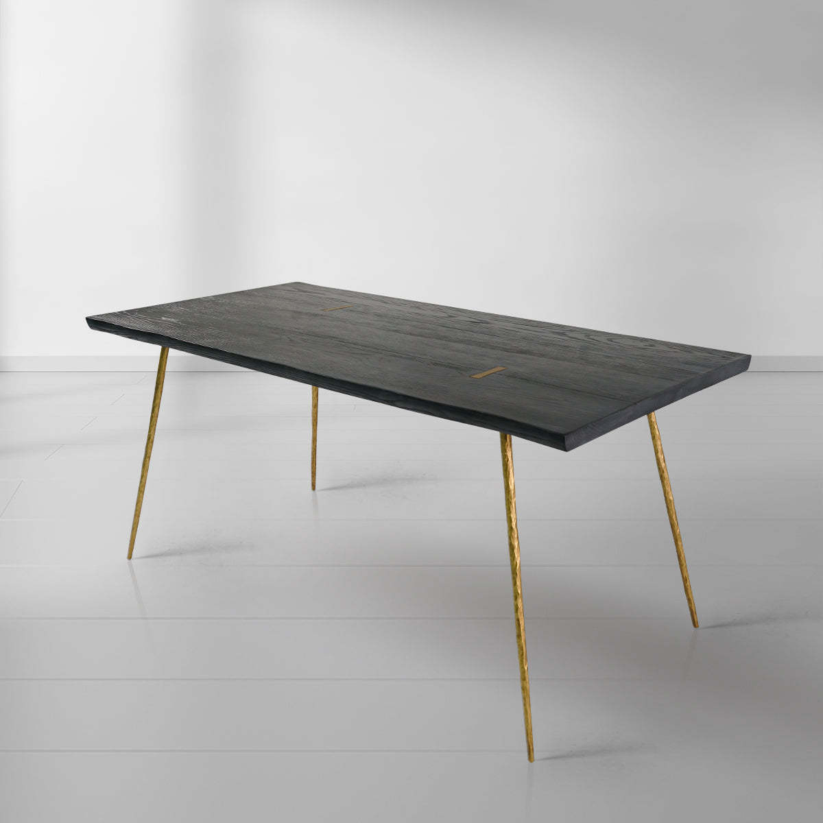 Thalderus Vintage Style Metal Frame Dining Table