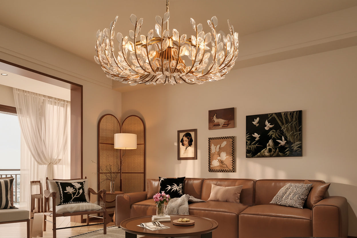 Adela 6 Light Chandelier 26" - kimoylights