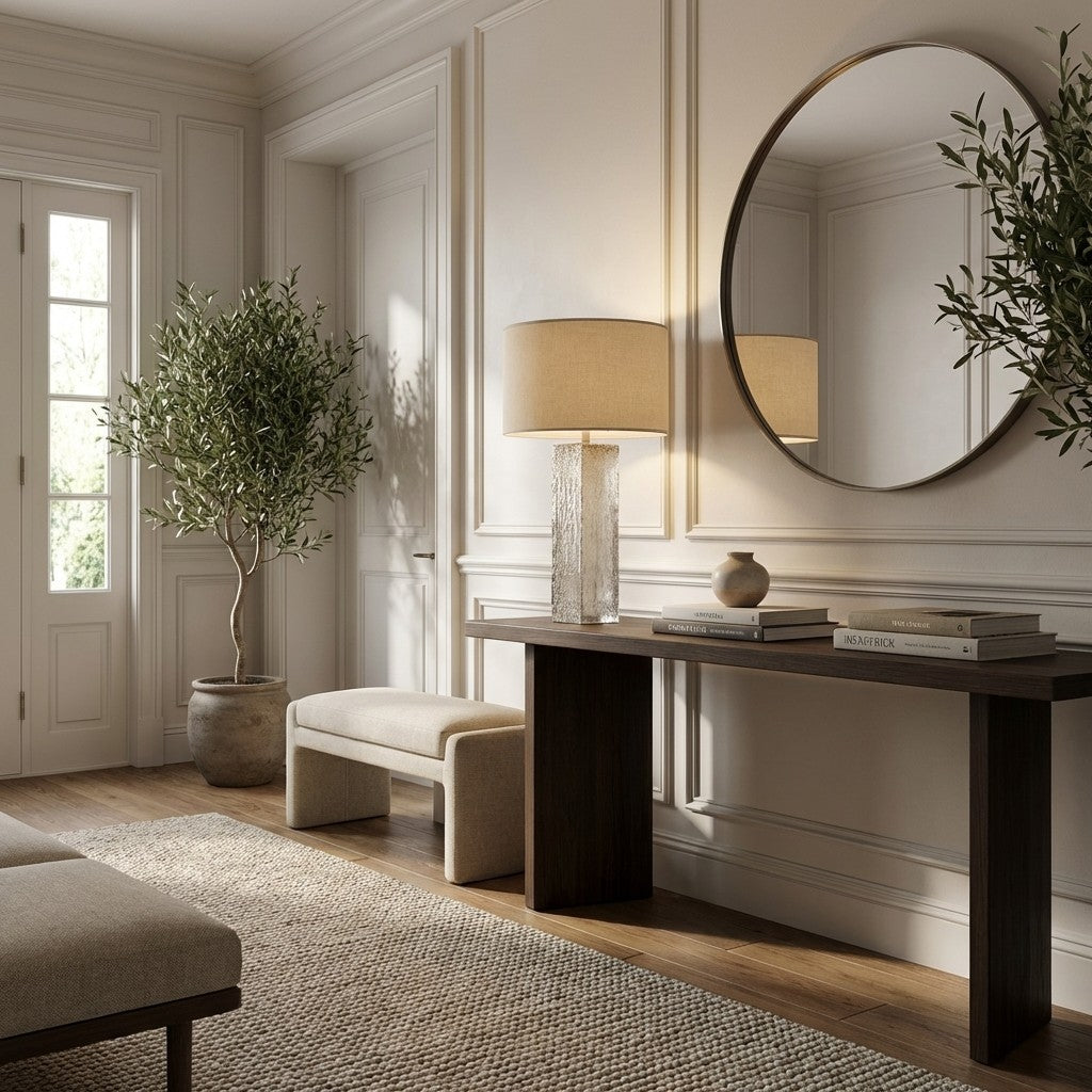 Adren Linen Table Lamp