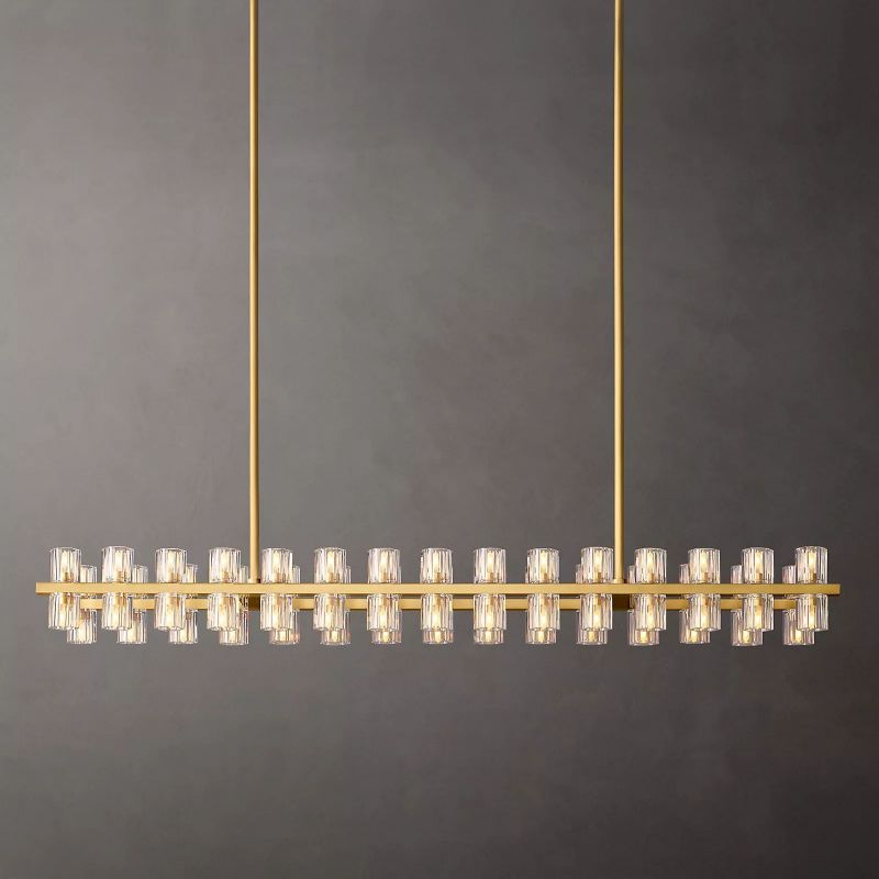 Brachor Rectangular Chandelier 54" - kimoylights