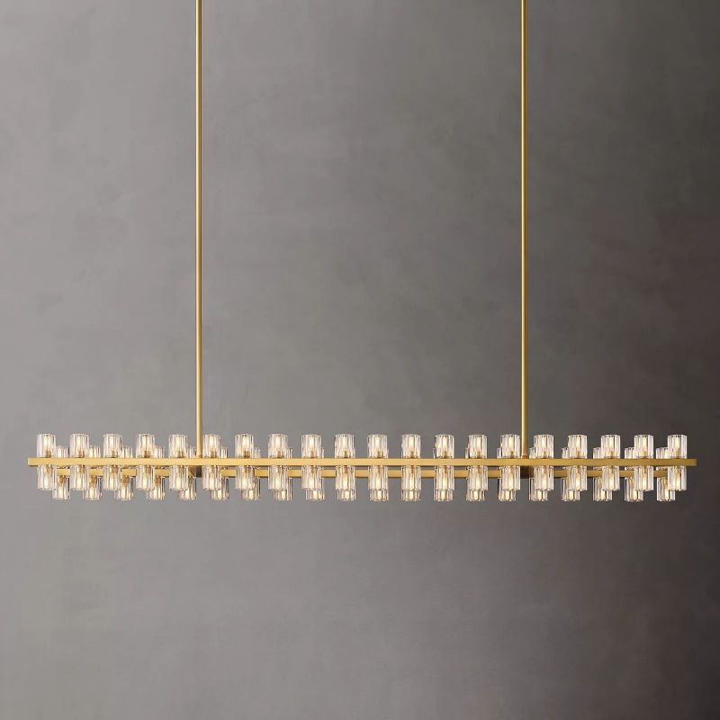 Brachor Rectangular Chandelier 72" - kimoylights
