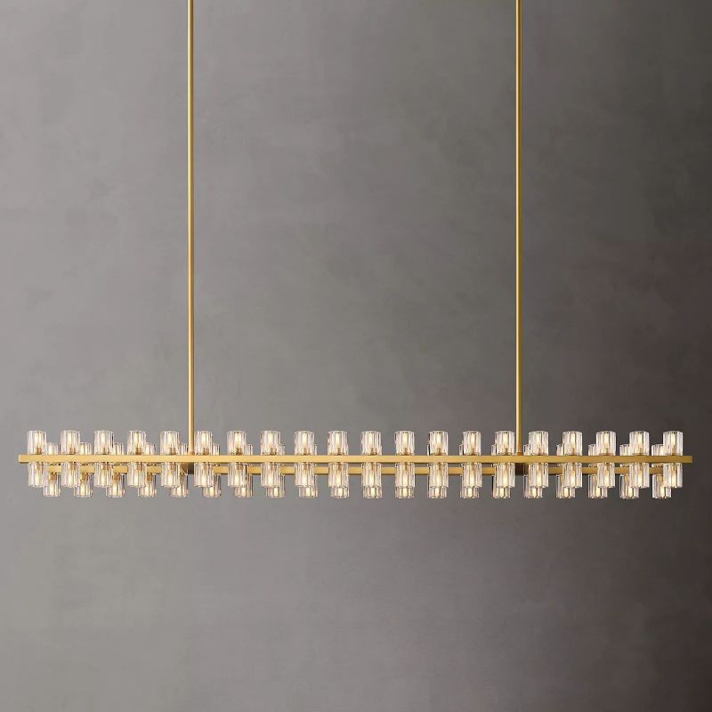 Brachor Rectangular Chandelier 72" - kimoylights