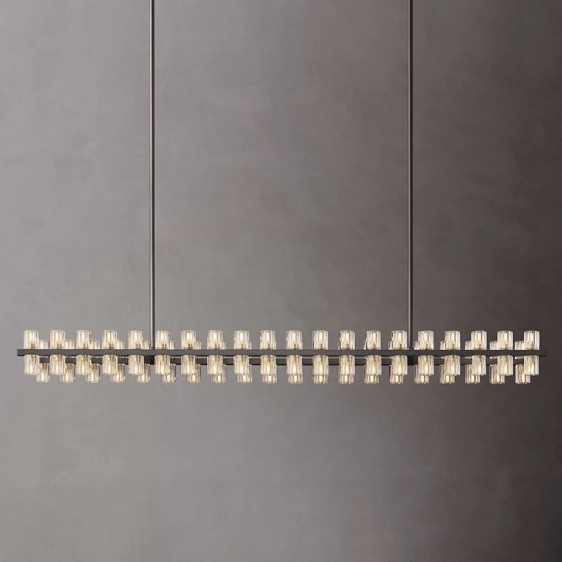 Brachor Rectangular Chandelier 72" - kimoylights