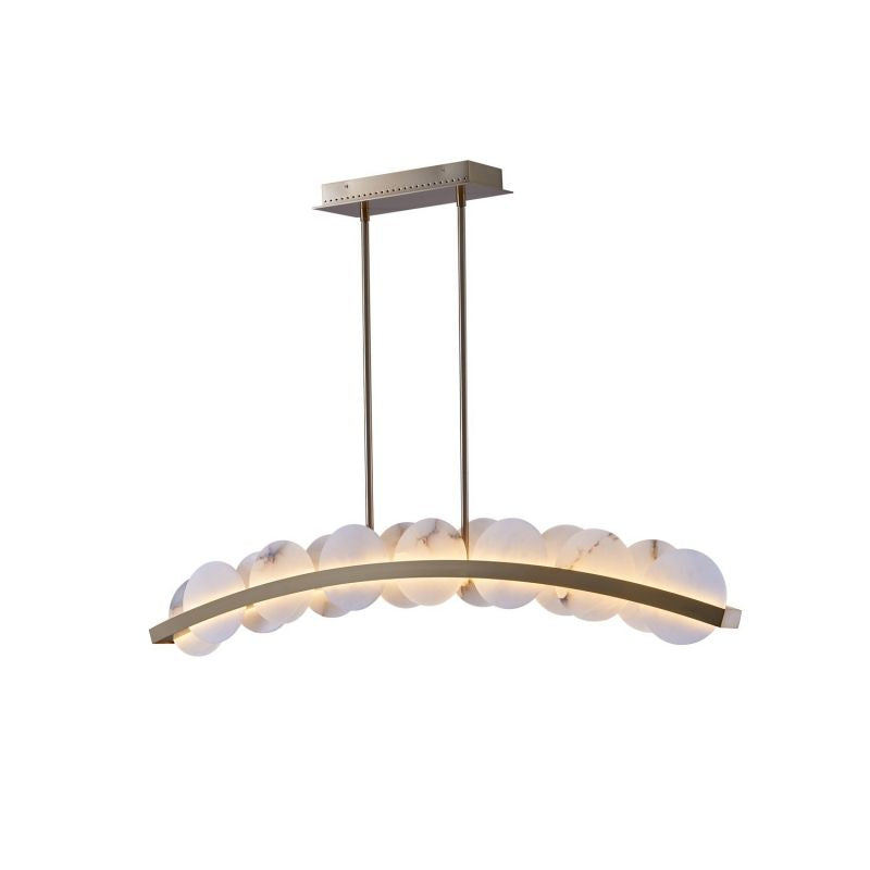 Alabaster Meridian Kitchen Island Chandelier 47" - thebelacan