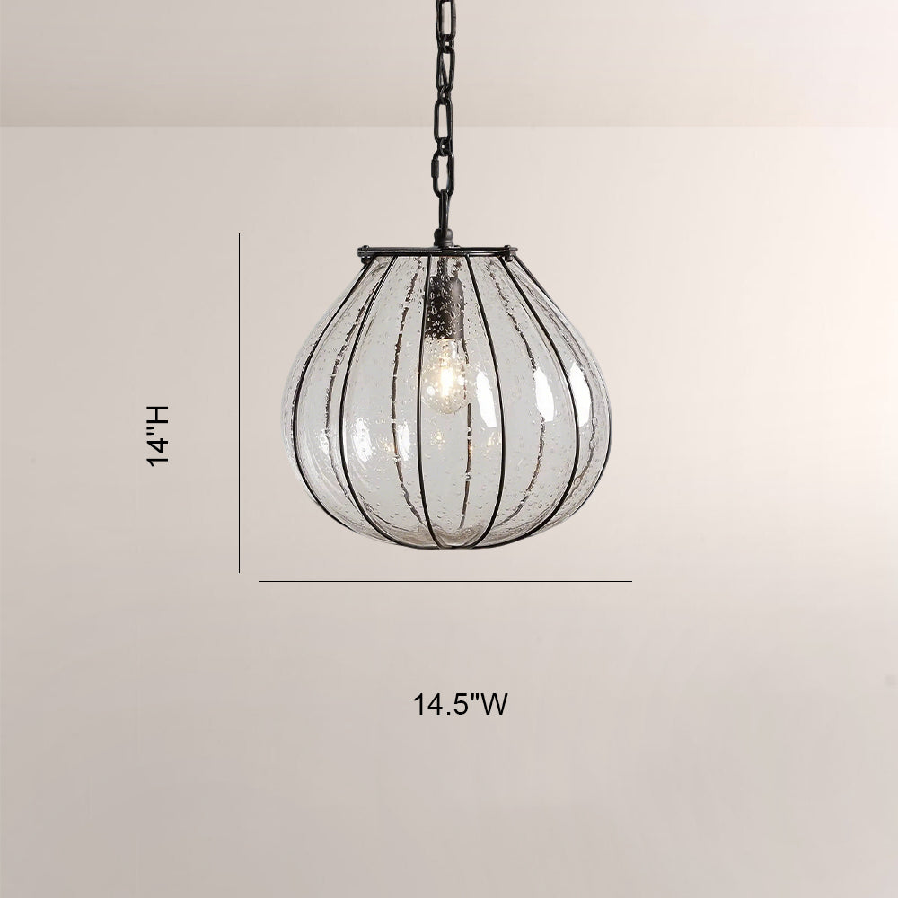 Amira Seeded Glass Gourd Pendant