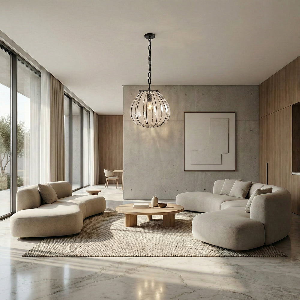 Amira Seeded Glass Gourd Pendant