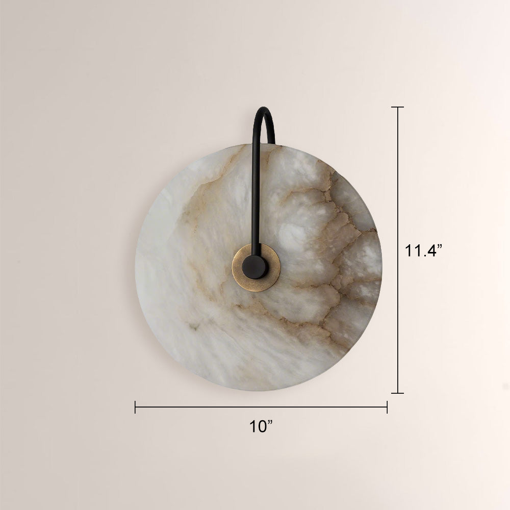 Aperto Marble Disc Luxury Wall Sconce