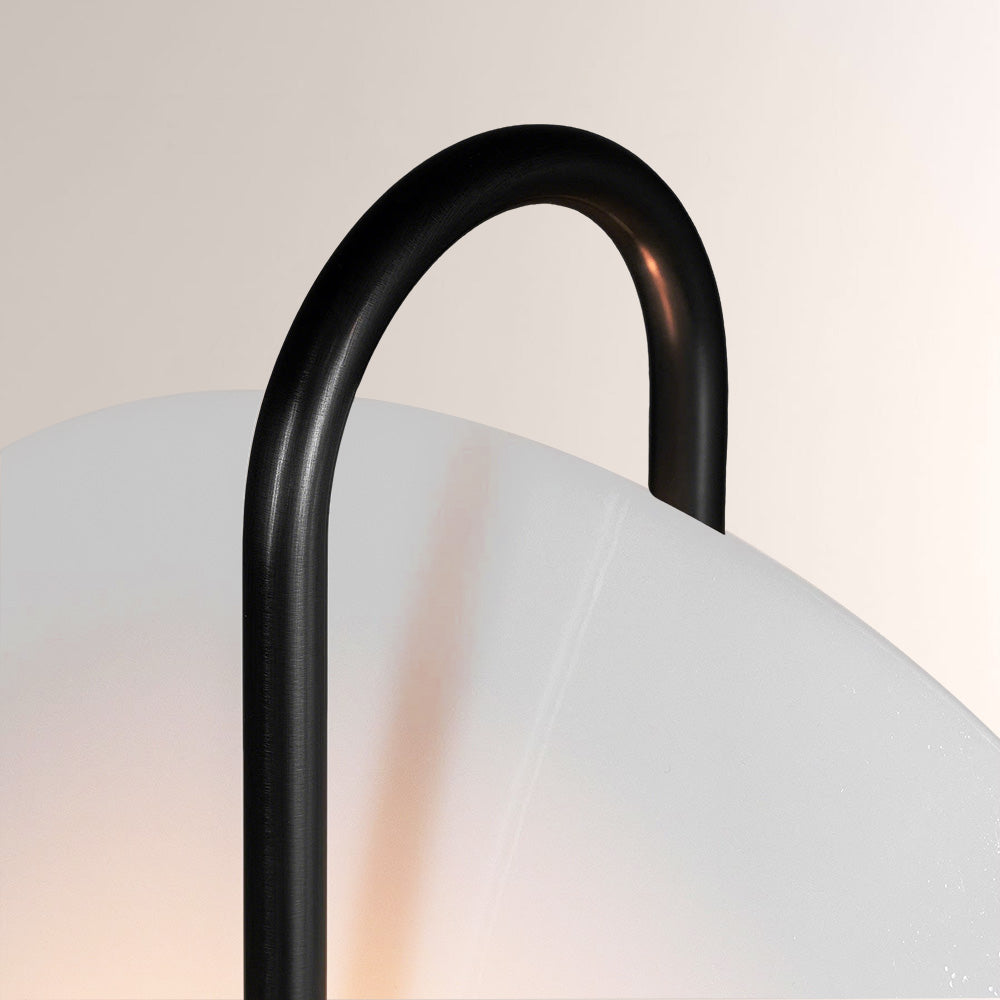 Aperto Ribbed Glass Disc Wall Sconce