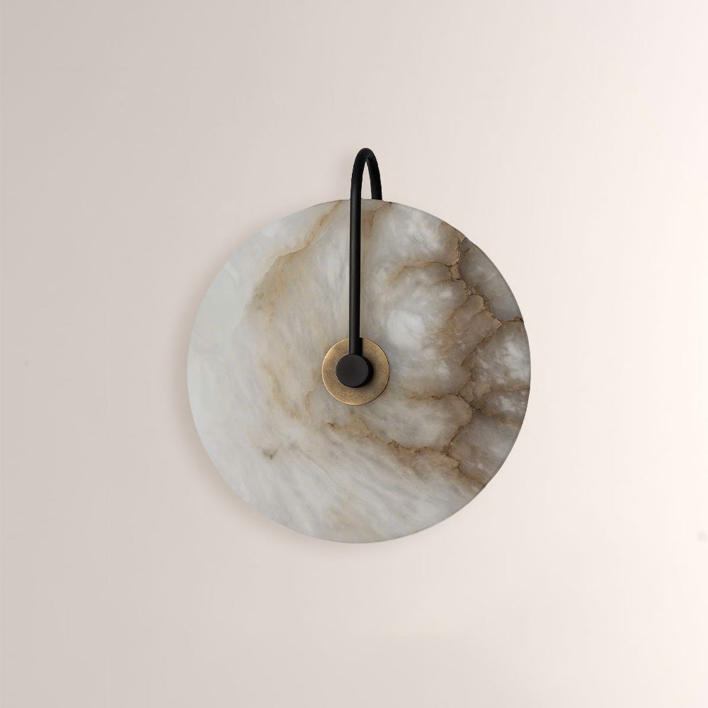 Aperto Marble Disc Luxury Wall Sconce
