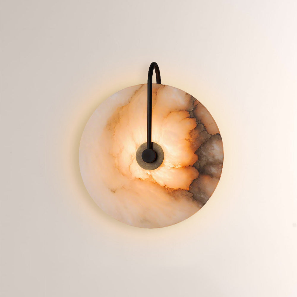 Aperto Marble Disc Luxury Wall Sconce