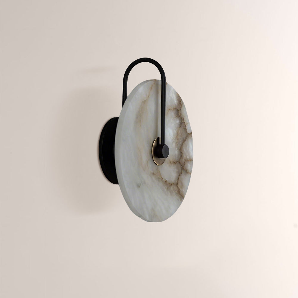 Aperto Marble Disc Luxury Wall Sconce