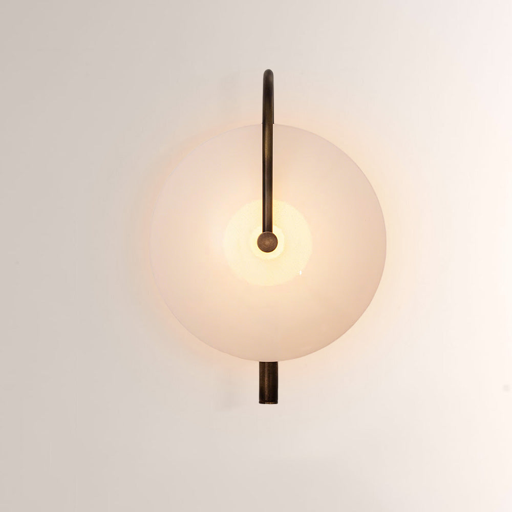 Aperto Orb Glass Bronze Wall Sconce
