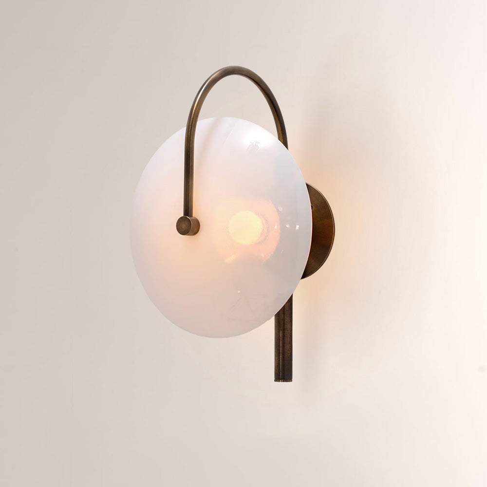 Aperto Orb Glass Bronze Wall Sconce