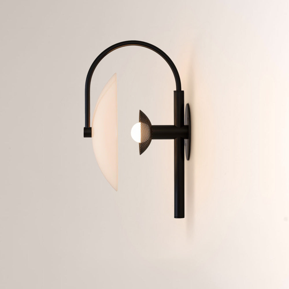 Aperto Orb Glass Bronze Wall Sconce