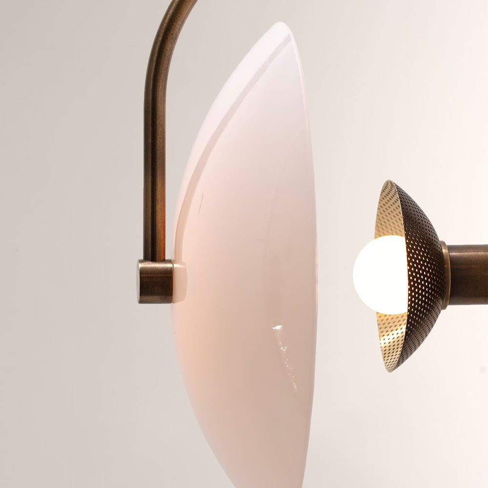 Aperto Orb Glass Bronze Wall Sconce