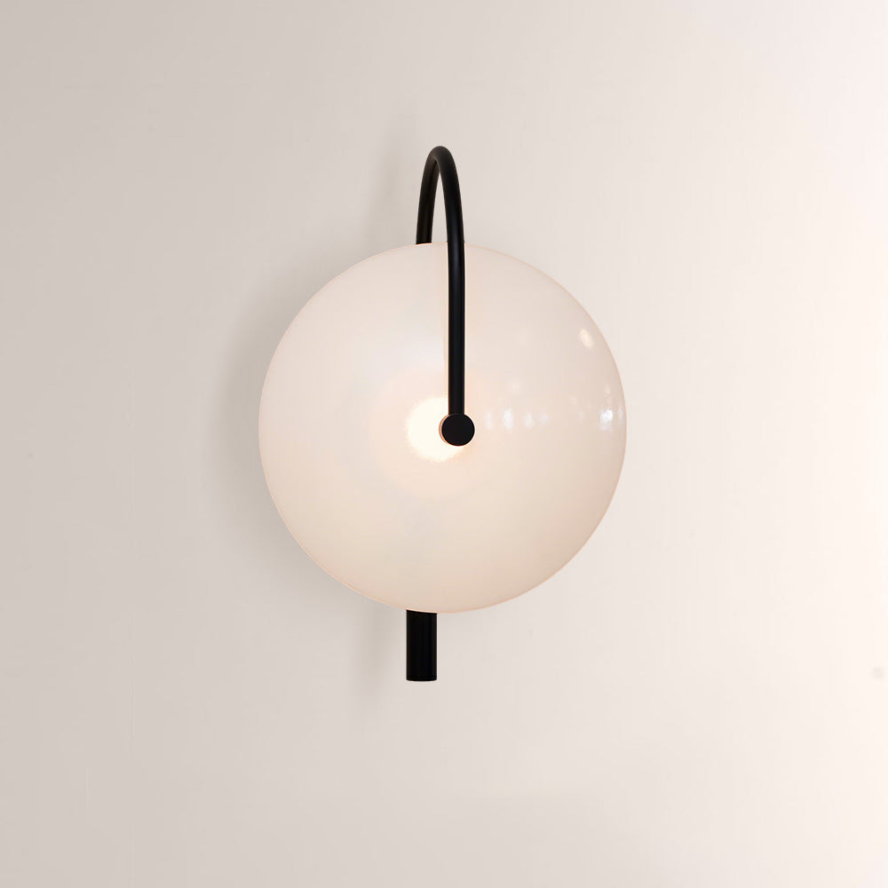 Aperto Orb Glass Bronze Wall Sconce