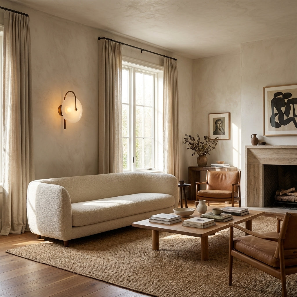 Aperto Orb Glass Bronze Wall Sconce