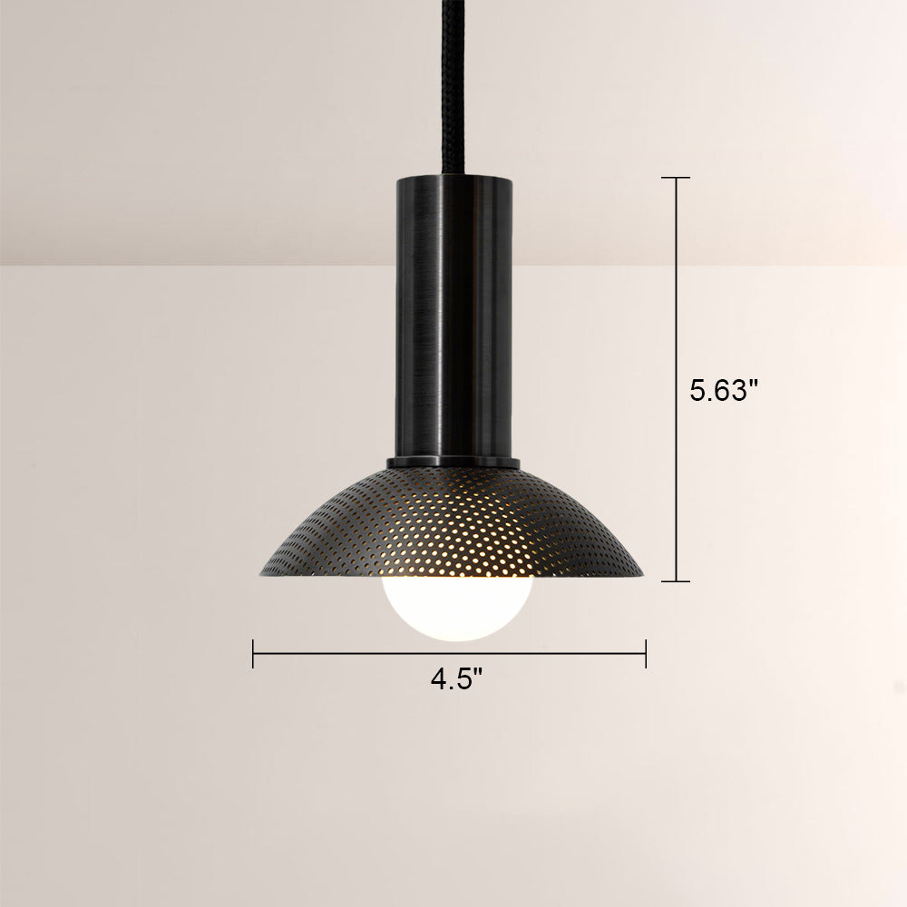 Aperto Perforated Metal Dome Pendant
