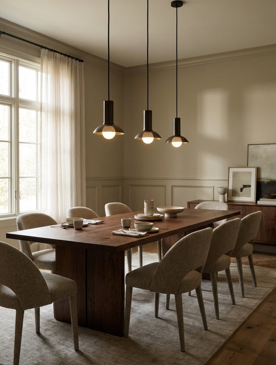 Aperto Perforated Metal Dome Pendant