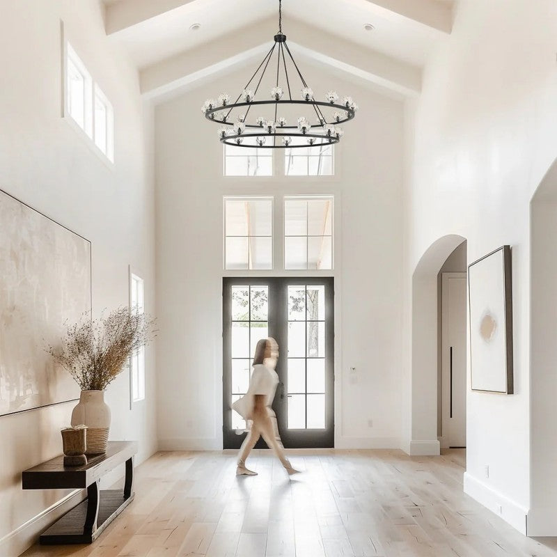 Agron 30 Light Alabaster Chandelier