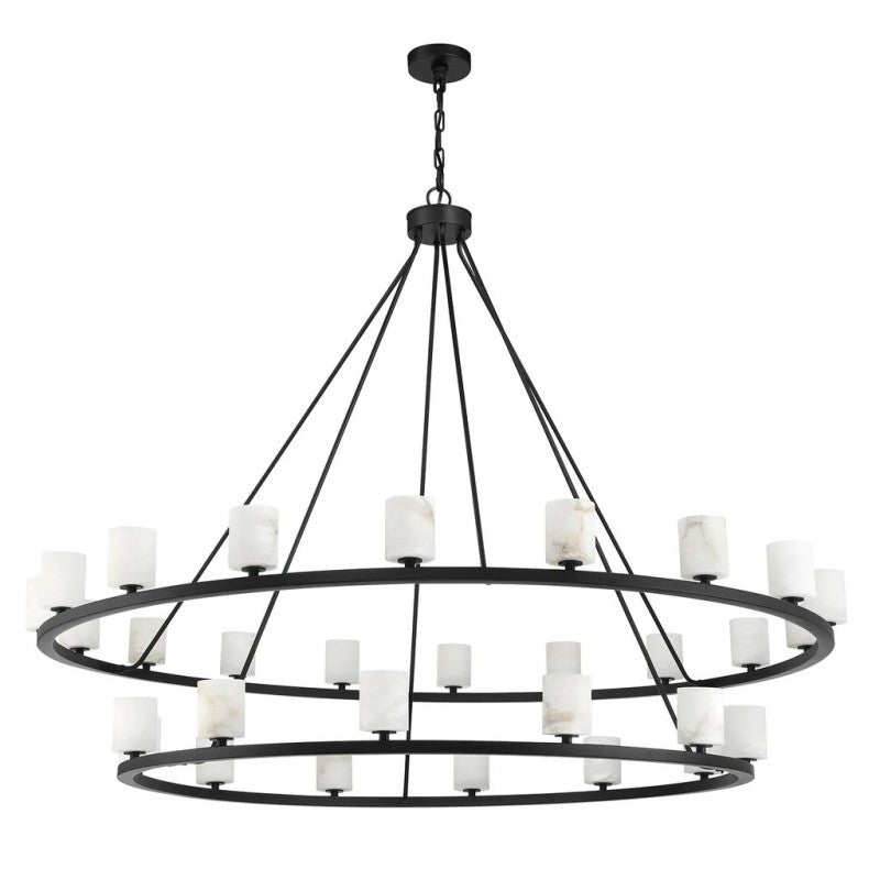 Agron 30 Light Alabaster Chandelier