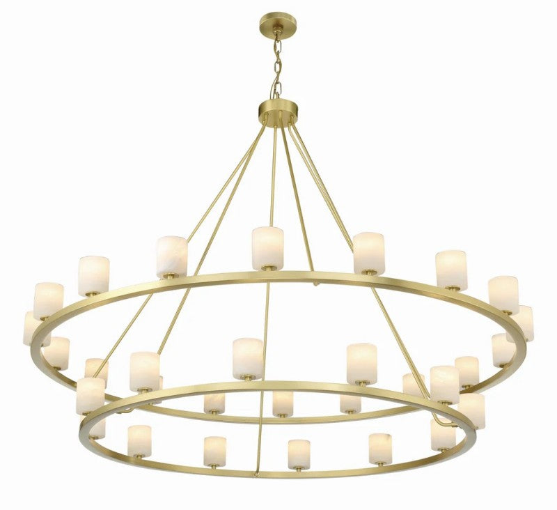 Agron 30 Light Alabaster Chandelier