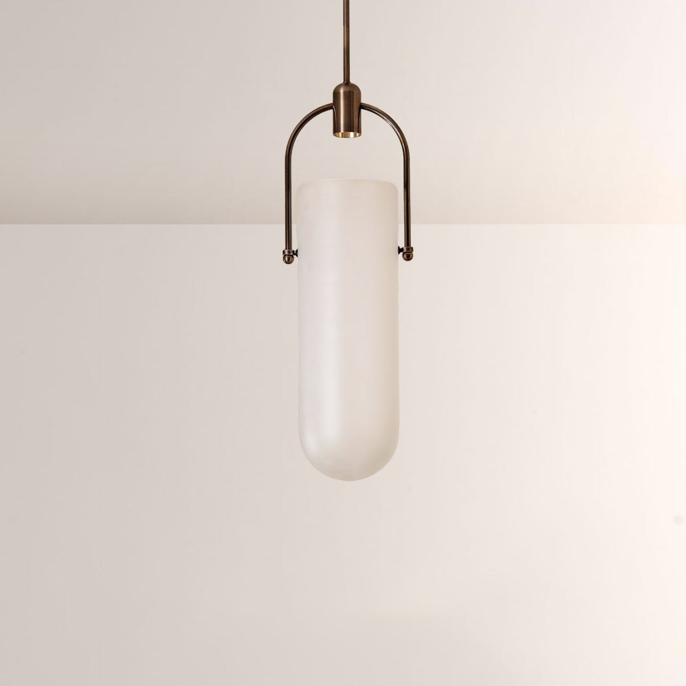 Arcane Dual-Tone Metal Gradient Glass Pendant